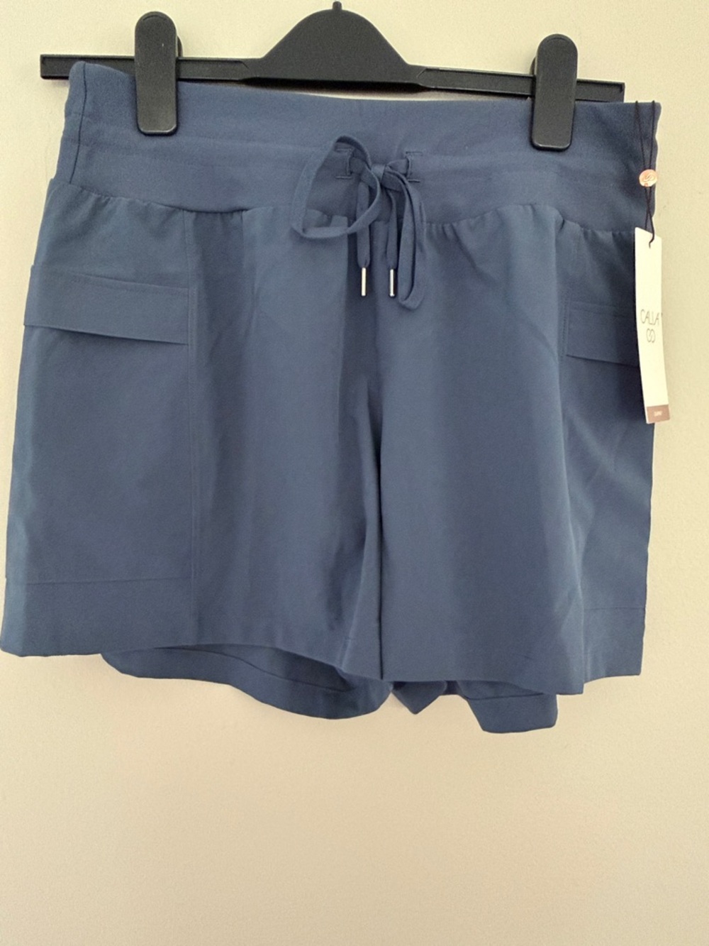 NWT Calia Blue Drawstring Cargo Shorts Small